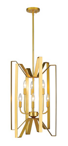 Marsala 6 Light Pendant in Polished Metallic Gold (4000-6PMG)