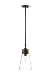 Wentworth 1 Light Pendant in Matte Black (2300P8-MB)
