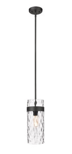 Fontaine 1 Light Pendant in Matte Black (3035P6-MB)