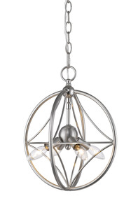Cortez 4 Light Pendant in Brushed Nickel (452-12BN)