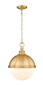 Peyton 2 Light Pendant in Classic Brass (619P14-CB)
