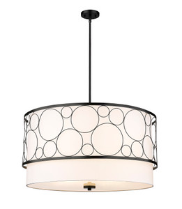 Kendall 5 Light Chandelier in Matte Black (197-32MB)