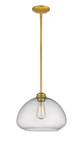 Amon 1 Light Pendant in Satin Gold (722P13-SG)