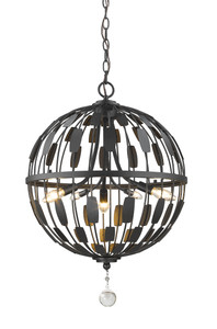 Almet 5 Light Chandelier in Bronze (430B18-BRZ)