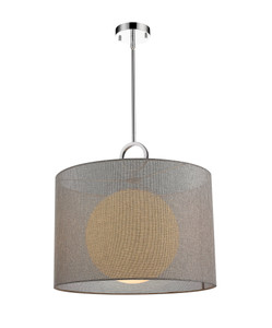 Arosia 1 Light Pendant in Chrome (194-20G-C)