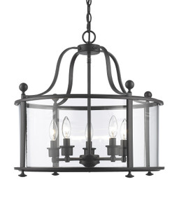Wyndham 5 Light Pendant in Bronze (135-5)