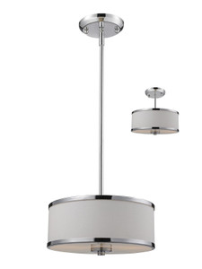 Cameo 2 Light Pendant  in Chrome (164-12)