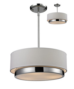 Jade 3 Light Chandelier in Chrome (186-16)
