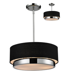 Jade 3 Light Chandelier in Chrome (187-16)