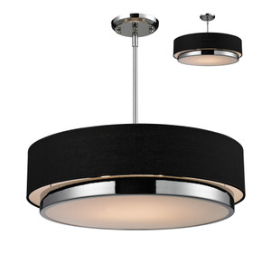 Jade 3 Light Chandelier in Chrome (187-22)