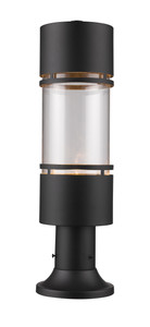 Luminata Outdoor LED Post Mount Light in Outdoor Rubbed Bronze (553PHB-553PM-ORBZ-LE)
