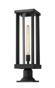 Glenwood 1 Light Outdoor Pier Mounted Fixture in Black (586PHBR-533PM-BK) Glenwood 1 Light Outdoor Pier Mounted Fixture in Black (586PHBR-533PM-BK)