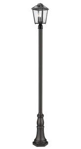 Bayland 3 Light Outdoor Post Mounted Fixture in Black (539PHMR-518P-BK) Bayland 3 Light Outdoor Post Mounted Fixture in Black (539PHMR-518P-BK)