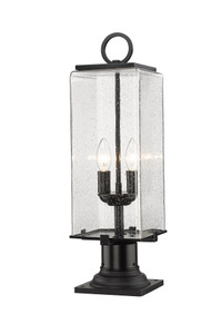 Sana 2 Light Outdoor Pier Mounted Fixture in Black (592PHMR-533PM-BK) Sana 2 Light Outdoor Pier Mounted Fixture in Black (592PHMR-533PM-BK)