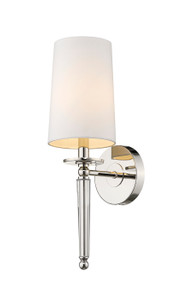 Avery 1 Light Wall Sconce in Polished Nickel (810-1S-PN) Avery 1 Light Wall Sconce in Polished Nickel (810-1S-PN)