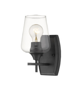 Joliet 1 Light Wall Sconce in Matte Black (473-1S-MB)