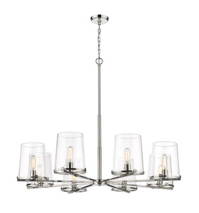 Callista 8 Light Chandelier in Polished Nickel (3032-8PN)
