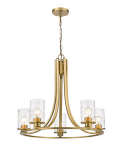 Beckett 5 Light Chandelier in Olde Brass (492-5OBR)