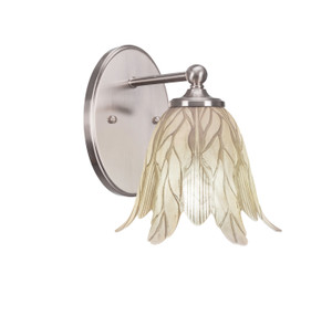 Capri 1 Light Wall Sconce In Brushed Nickel (5911-BN-1025)