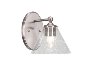 Capri 1 Light Wall Sconce In Brushed Nickel (5911-BN-302)