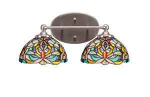 Capri 2 Light Vanity In Brushed Nickel (5912-BN-9905)