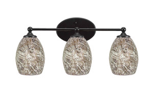 Capri 3 Light Vanity In Matte Black (5913-MB-5054)