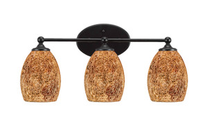 Capri 3 Light Vanity In Matte Black (5913-MB-4175)