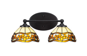 Capri 2 Light Vanity In Matte Black (5912-MB-9975)