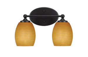 Capri 2 Light Vanity In Matte Black (5912-MB-625)