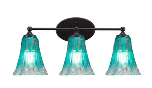 Capri 3 Light Vanity In Matte Black (5913-MB-725)