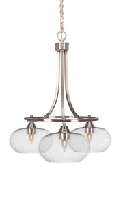 Paramount 3 Light Chandelier In Brushed Nickel (3413-BN-204)
