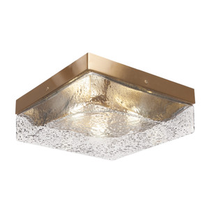 3 Light Flush Mount In New Age Brass (842-NAB-2)