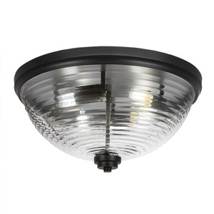 4 Light Flush Mount In Matte Black (828-MB-6)