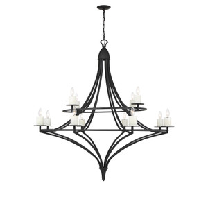 Director 12-Light Chandelier in Matte Black (1-1672-12-89) Director 12-Light Chandelier in Matte Black (1-1672-12-89)