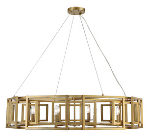 Radcliffe 8-Light Chandelier in Burnished Brass (1-1675-8-171)