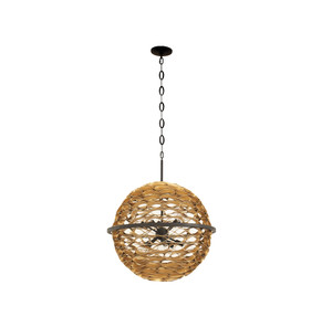 Ventura 10-Light Pendant in Matte Black and Gold (7-9352-10-46)