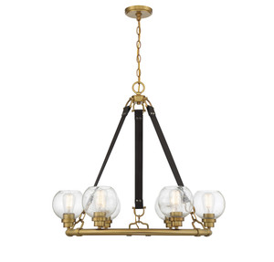 Bozeman 6-Light Chandelier in Warm Brass (1-1838-6-322) Bozeman 6-Light Chandelier in Warm Brass (1-1838-6-322)