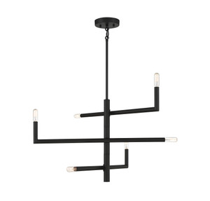 Cristofer 6-Light Chandelier in Matte Black (1-1623-6-89)