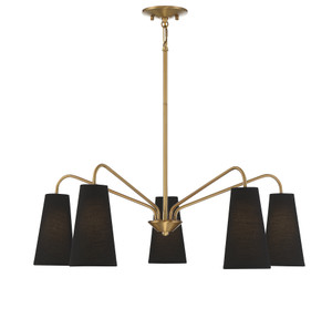Edgewood 5-Light Chandelier in Warm Brass (1-1786-5-322)