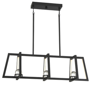 Haven LED Linear Chandelier in Matte Black (1-1790-36-89)