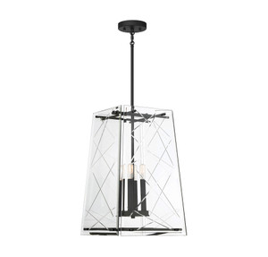Kole 4-Light Pendant In Matte Black (3-1617-4-89)