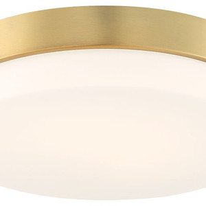 Roma Antique Brushed Brass LED Flush Mount (20826LEDD-ABB/OPL)