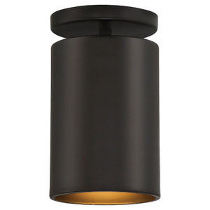 Pint Matte Black Outdoor LED Semi Flush (29004LEDDMGLP-MBL)