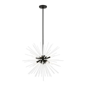 Uptown 8 Light Black Pendant Chandelier (48826-04) Uptown 8 Light Black Pendant Chandelier (48826-04)