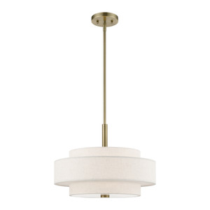 Monroe 4 Light Pendalier In Antique Brass (52137-01)
