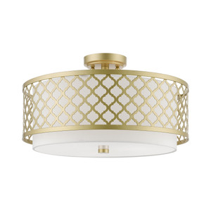 Arabesque 3 Light Semi-Flush In Soft Gold (41109-33) Arabesque 3 Light Semi-Flush In Soft Gold (41109-33)