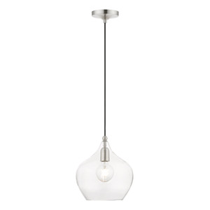 Aldrich 1 Light Pendant In Brushed Nickel (49093-91)