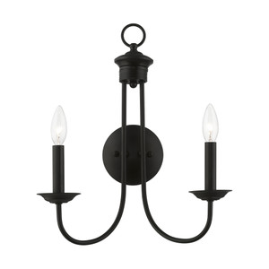 Estate 2 Light Sconce In Black (42682-04) Estate 2 Light Sconce In Black (42682-04)
