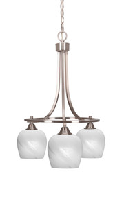 Paramount 3 Light Chandelier In Brushed Nickel (3413-BN-4811)