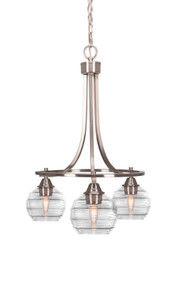 Paramount 3 Light Chandelier In Brushed Nickel (3413-BN-5110)